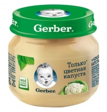 Пюре овощное цветная капуста Гербер 80 гр