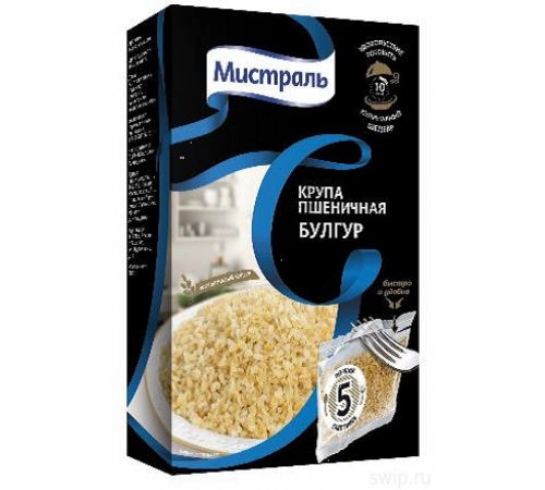 Булгур порционный Мистраль 5*80гр Булгур порционный Мистраль 5*80гр