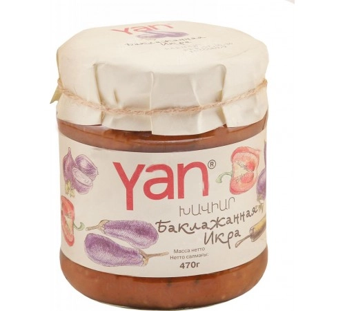 Икра баклажанная YAN 260 гр Икра баклажанная YAN 260 гр