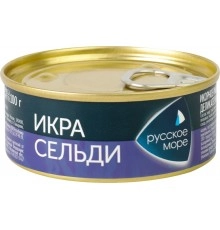 Икра сельди Люкс Оригинальная ж/б 100гр Русское море