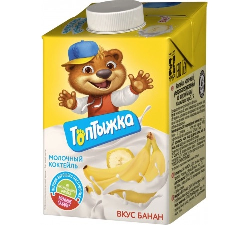 Коктейль молочный Банан Топтыжка 500г 3,2%