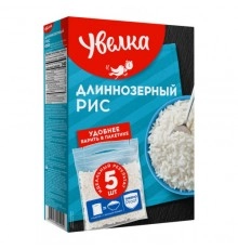Крупа Рис длинозерный Увелка 5*80 гр