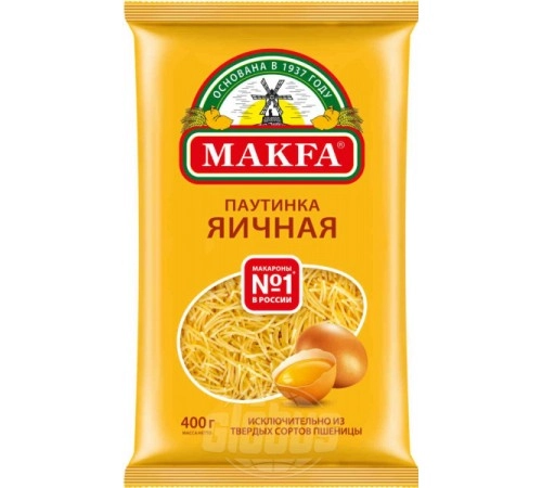 Макароны Паутинка яичная Макфа 400г