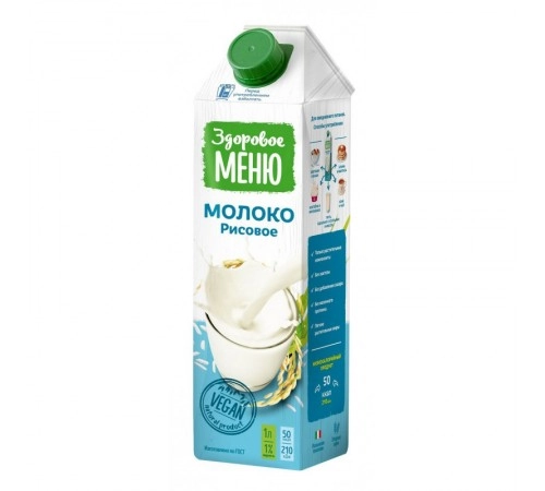 Молоко рисовое Здоровое Меню  1л 1,2%