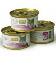 Корм для кошек Тунец и лосось Brit 80 гр