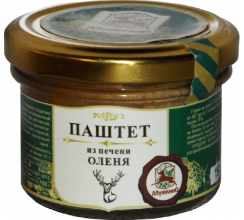 Паштет из печени оленя Мушкино 100гр