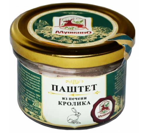 Паштет из печени кролика Мушкино 100г