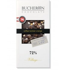 Шоколад горький с кофе и апельсин Bucheron 100г
