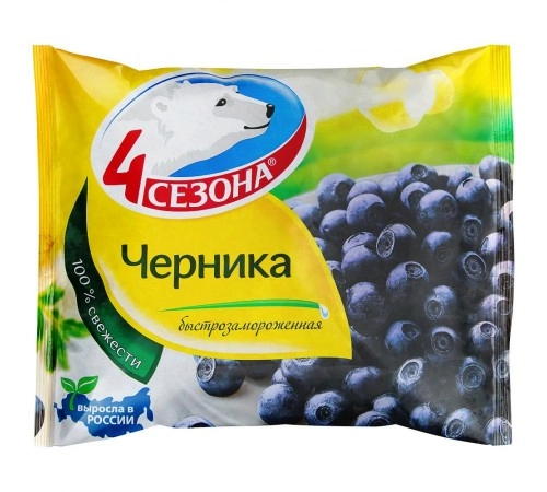 Черника замороженная Четыре сезона 300 гр Черника замороженная Четыре сезона 300 гр
