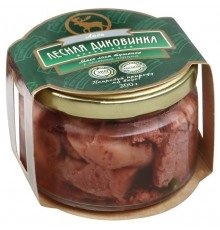Мясо Лося тушеное с зеленым перцем Лесная Диковинка  200г