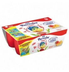 Йогурт Клубника-Абрикос Растишка 6*45гр
