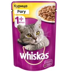 Корм влажный для кошек Рагу  курица Вискас 85 гр