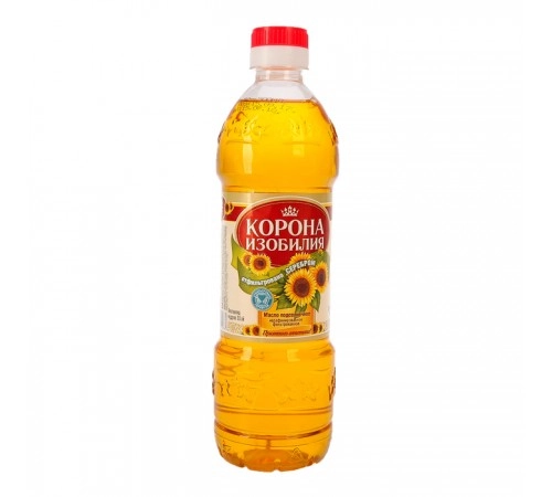 Масло подсолнечное нерафинированное Корона Изобилия 0,5 л Масло подсолнечное нерафинированное Корона Изобилия 0,5 л