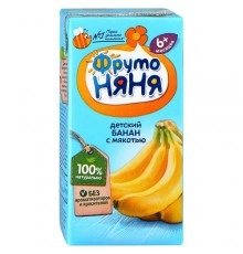 Нектар Банан с мякотью ФрутоНяня 0,2л