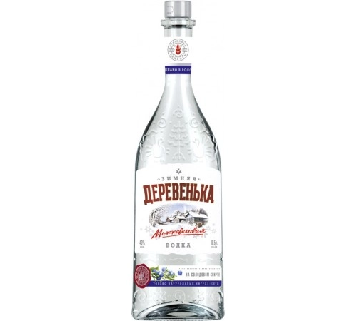 Водка Зимняя деревенька можжевеловая 0,5 40%