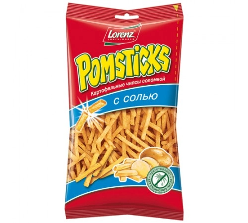 Чипсы соломкой с солью Pomsticks 100 гр Чипсы соломкой с солью Pomsticks 100 гр