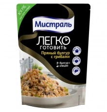 Булгур с грибами пряный Мистраль 230 гр