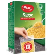 Горох дробленый в пакетиках Увелка 5x80г