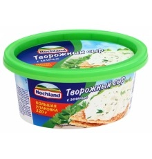 Сыр Хохланд творожный  С зеленью ванночка  220г
