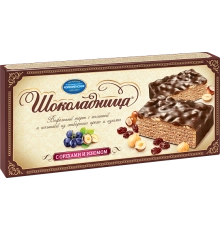 Торт вафельный с орехами и изюмом Шоколадница 240гр