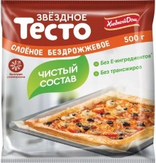 Тесто слоеное бездрожжевое Хлебный дом 500г
