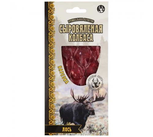 Колбаса сыровяленая Лось Мир продуктов 75гр