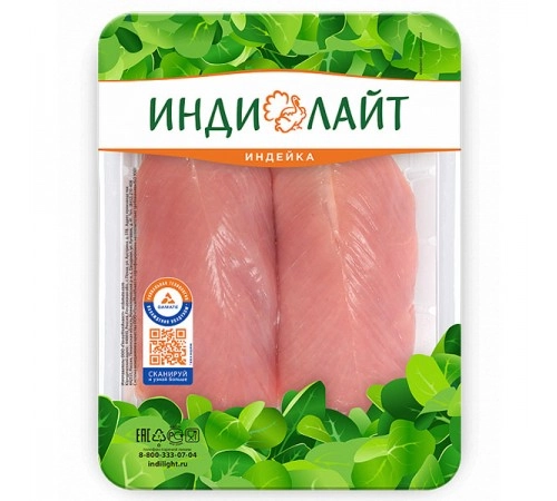 Филе малое из мяса индейки Индилайт 500гр Филе малое из мяса индейки Индилайт 500гр