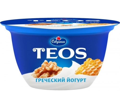 Йогурт Грецкий орех мед греческий TEOS 140гр