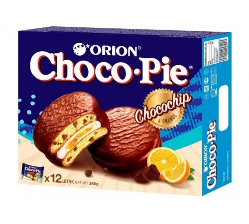 Пирожное Choco-Pie апельсин 12шт Пирожное Choco-Pie апельсин 12шт