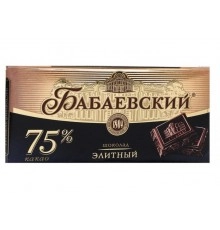 Шоколад Бабаевский 75 % какао 200 гр