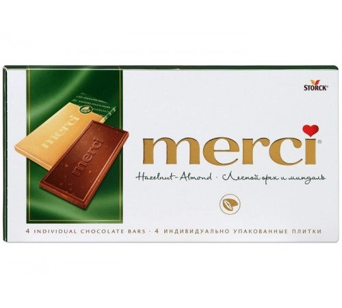 Шоколад лесной орех Merci 100г