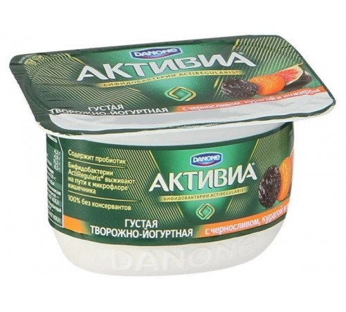 Активия творожок 130 гр Инжир-Курага-Чернослив
